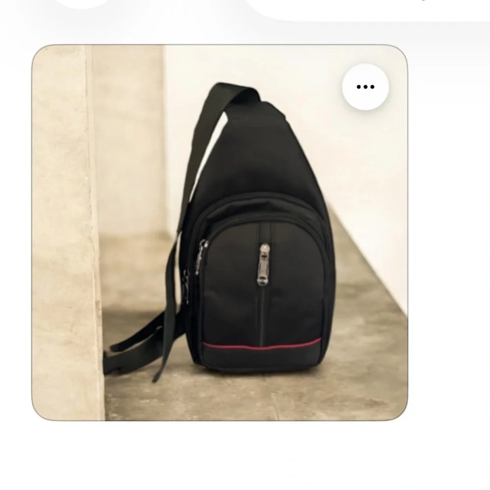 NWOT Black Sling Bag Unisex